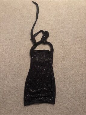 Lucy in the Sky Black Sequin Mini Dress